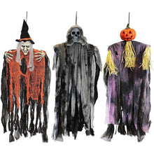 Hängende Geister Halloween Deko Set 90cm Sensenmann Hexe