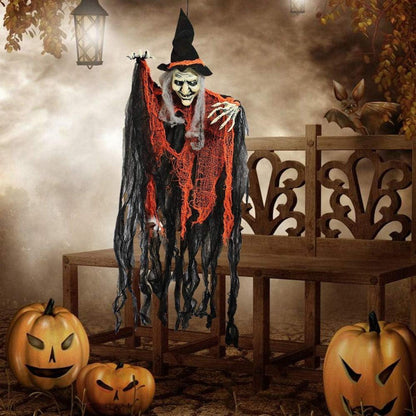Hängende Geister Halloween Deko Set 90cm Sensenmann Hexe