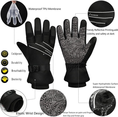 BIKINGMOREOK Winterhandschuhe 3M Thinsulate Touchscreen