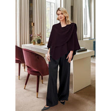 Damen Poncho Strick Cape Cardigan Einheitsgröße Burgunderrot
