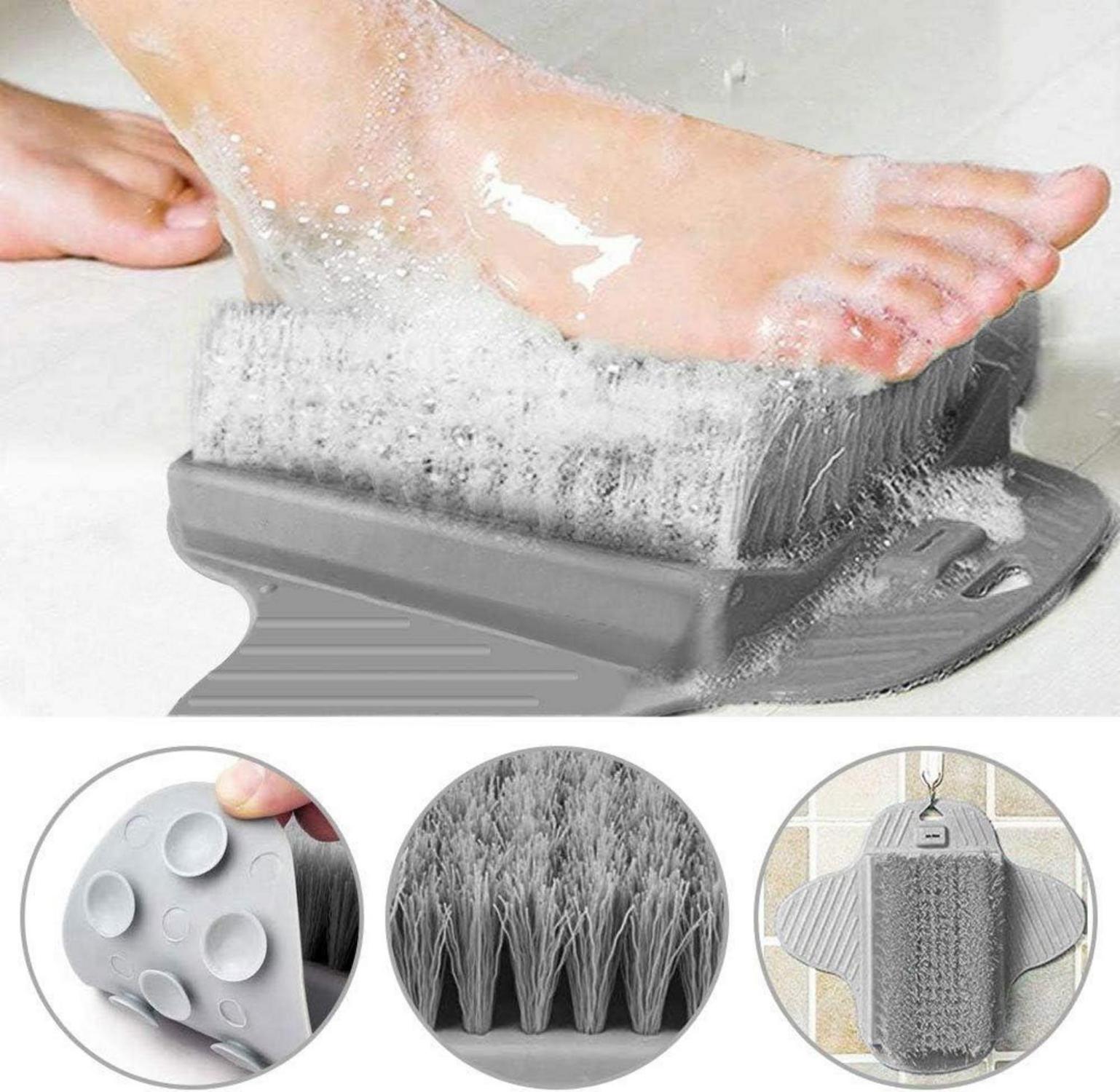 Fußschaber Massagebürste rutschfest weich für Fußpflege & Akupressur