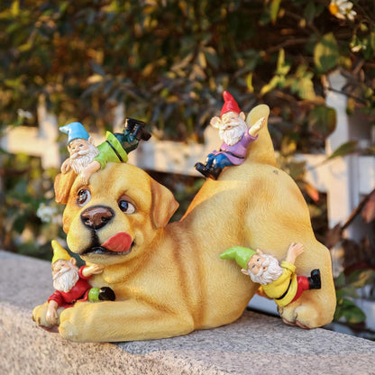 Hunde Feengarten Miniatur Wetterfest Gartenfigur 22cm
