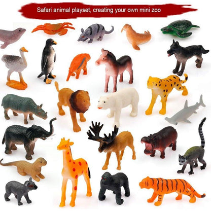 D-FantiX Kinder Tiere Figuren Adventskalender 2024 für