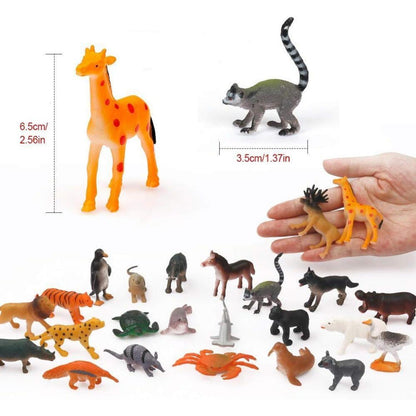 D-FantiX Kinder Tiere Figuren Adventskalender 2024 für
