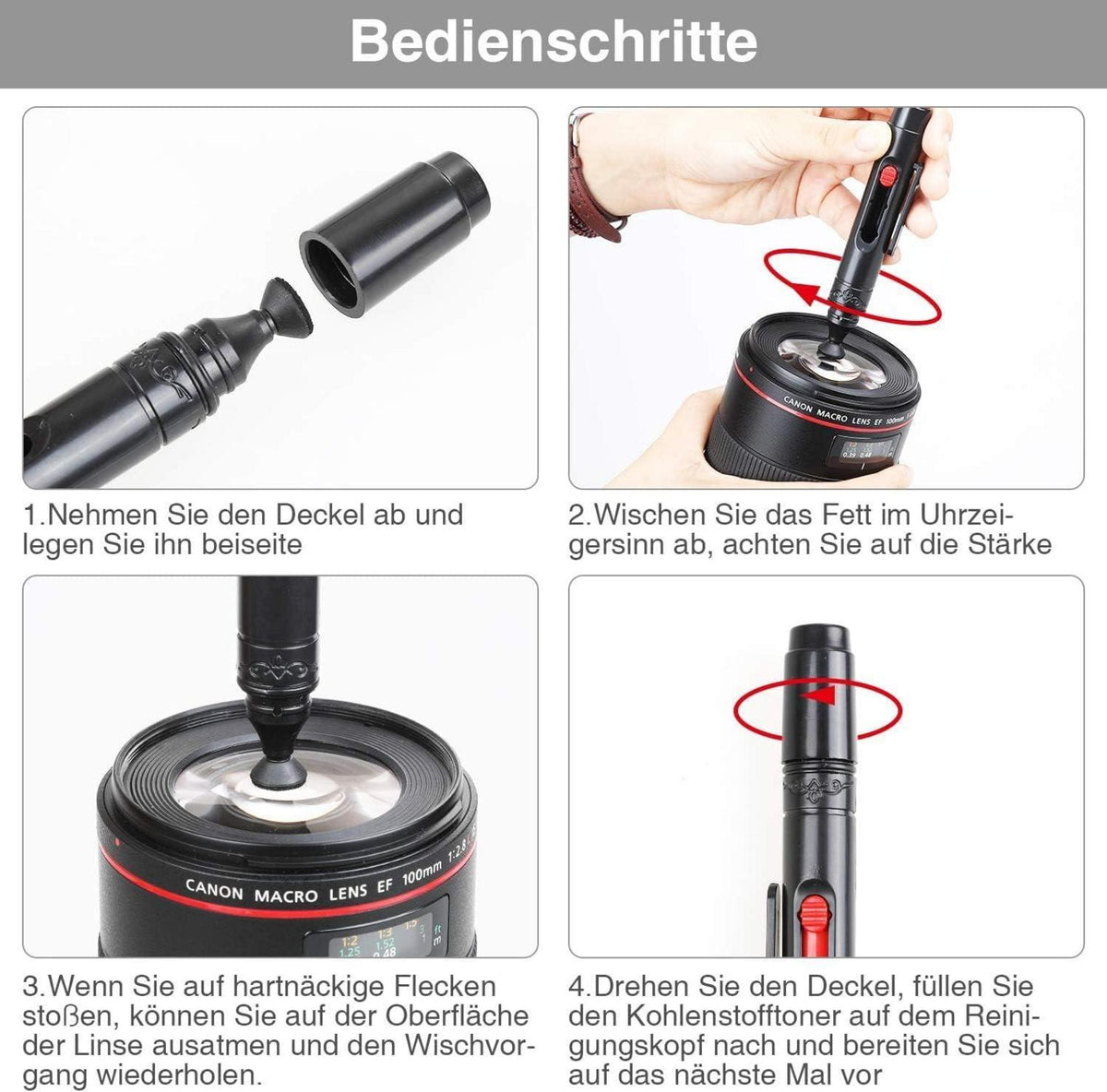 Kamera Reinigungsset 17-teilig Objektive Reinigung DSLR Lenspen Reinigungspinsel-Set