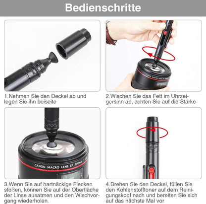 Kamera Reinigungsset 17-teilig Objektive Reinigung DSLR Lenspen Reinigungspinsel-Set