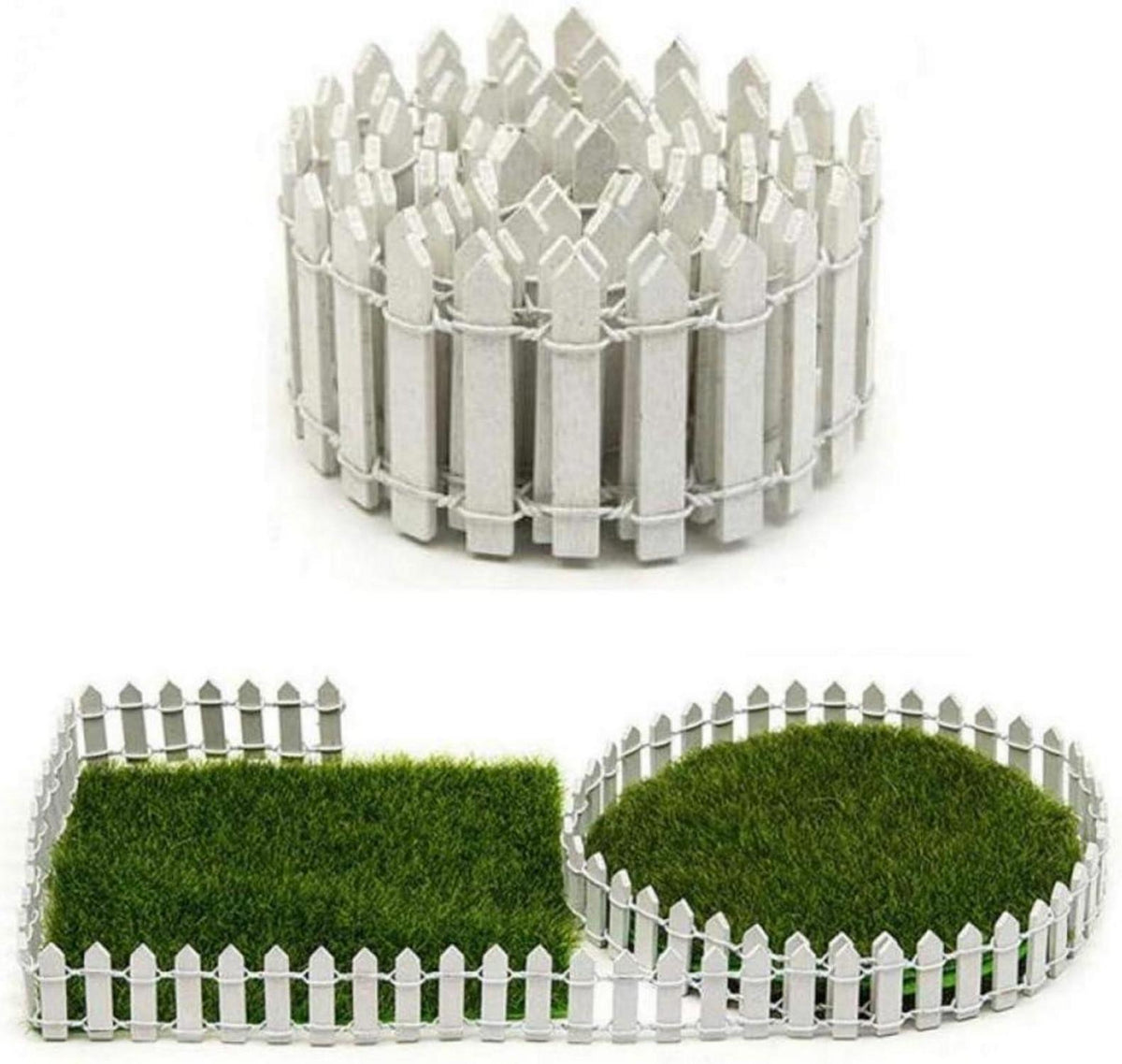 Miniatur-Fee-Garten DIY Set Holz-Zaun Terrarium Dekor 90x5cm