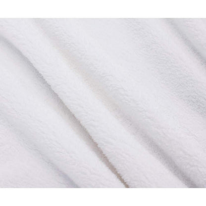Personalisiertes Taufhandtuch mit Kapuze, Weiß & Gold Kreuz