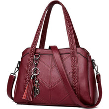 Damen Hobo Schultertasche PU-Leder Handtasche mit