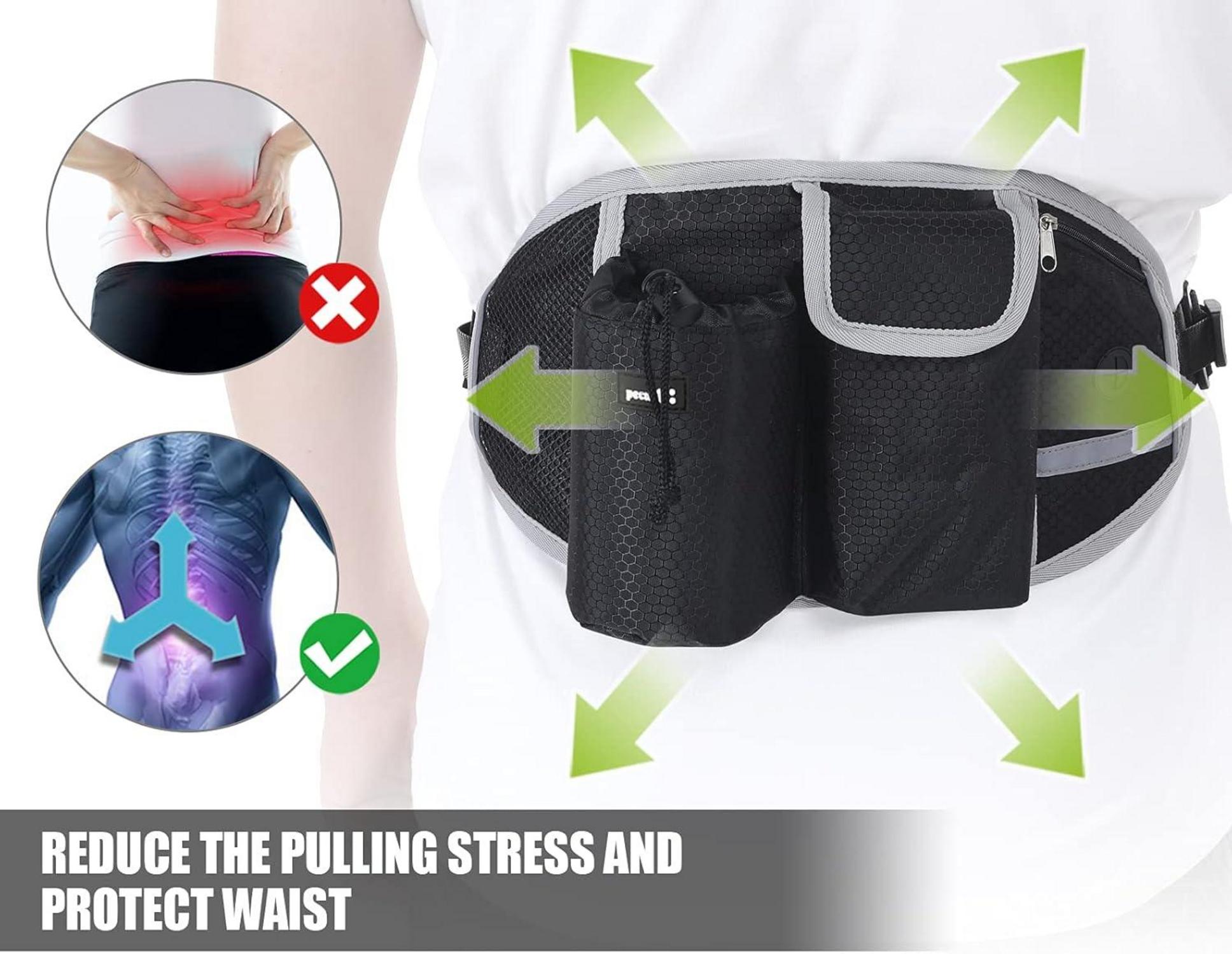 Pecute Joggingleine mit Bauchgurt für große und mittelgroße