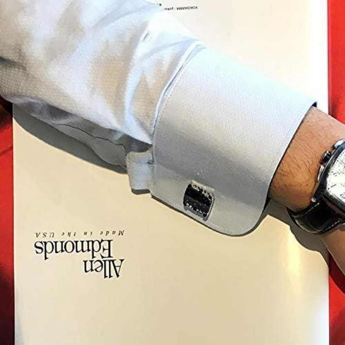 Galaxy Manschettenknöpfe & Krawattenklammer Set für Herren