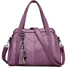 Damen Hobo Schultertasche aus PU-Leder mit Reißverschluss