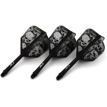 Personalisierte Dart Schäfte & Flights Set – Schwarz Schädel S