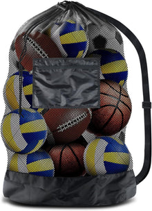 Extra Großes Ballnetz mit Reißverschlusstasche