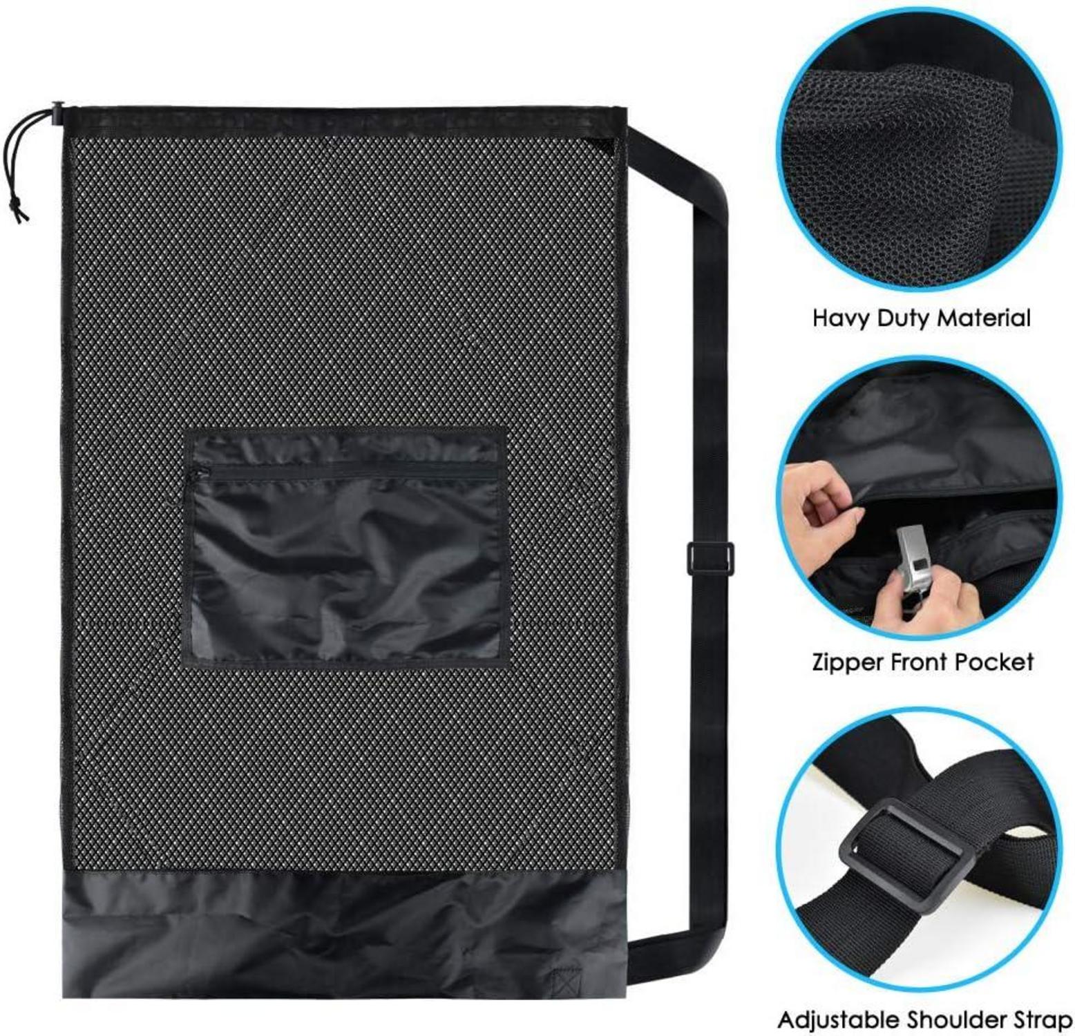 BROTOU Großes Ballnetz Ballsack Fußballtasche 8-15 Bälle Meshbag