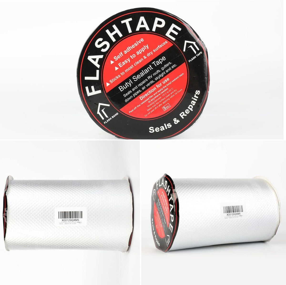 Wasserdichtes Aluminium Klebeband 20cmx5m Butyl Dichtungsband Alufolie Selbstklebend