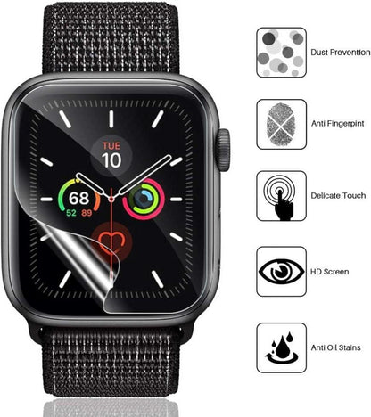 Schutzfolie für Apple Watch 8/7 45mm und SE 2/6/5/4 44mm 6er Pack
