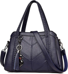 Damen Hobo Schultertasche PU-Leder Umhängetasche Handtasche