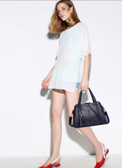 Große Damen Schultertasche aus PU-Leder Hobo Stil
