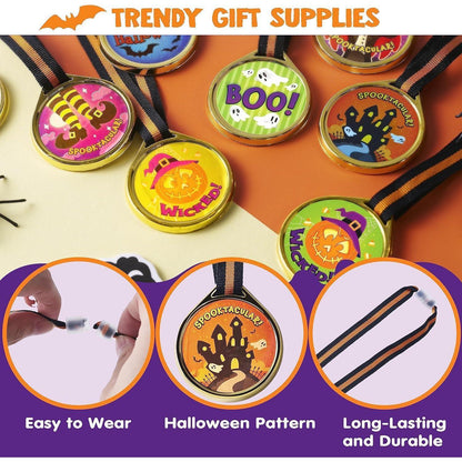 Halloween Medaillentrophäen und Trophäenbänder Set für