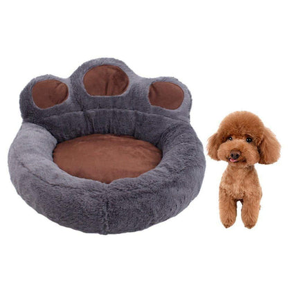 Bärentatze Hundebett Grau – Waschbar & Bequem (L)