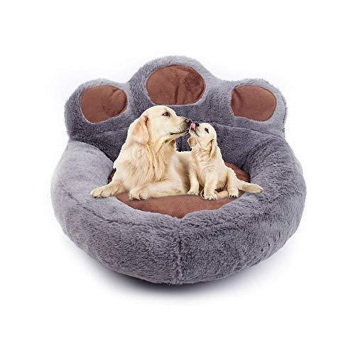 Bärentatze Hundebett Grau – Waschbar & Bequem (L)