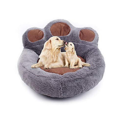 Bärentatze Hundebett Grau – Waschbar & Bequem (L)