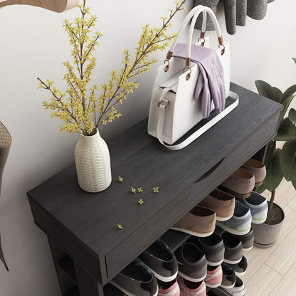 Holz Schuhregal 5 Ebenen – Schuhschrank für 20 Paar Schuhe