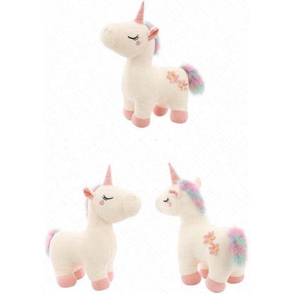Kuscheliges Plüsch Einhorn 70cm - Weiches Stofftier mit bunter Mähne