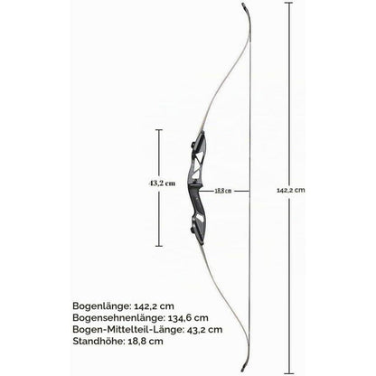 56" Takedown Recurvebogen Set für Erwachsene – Jagd & Zielübung