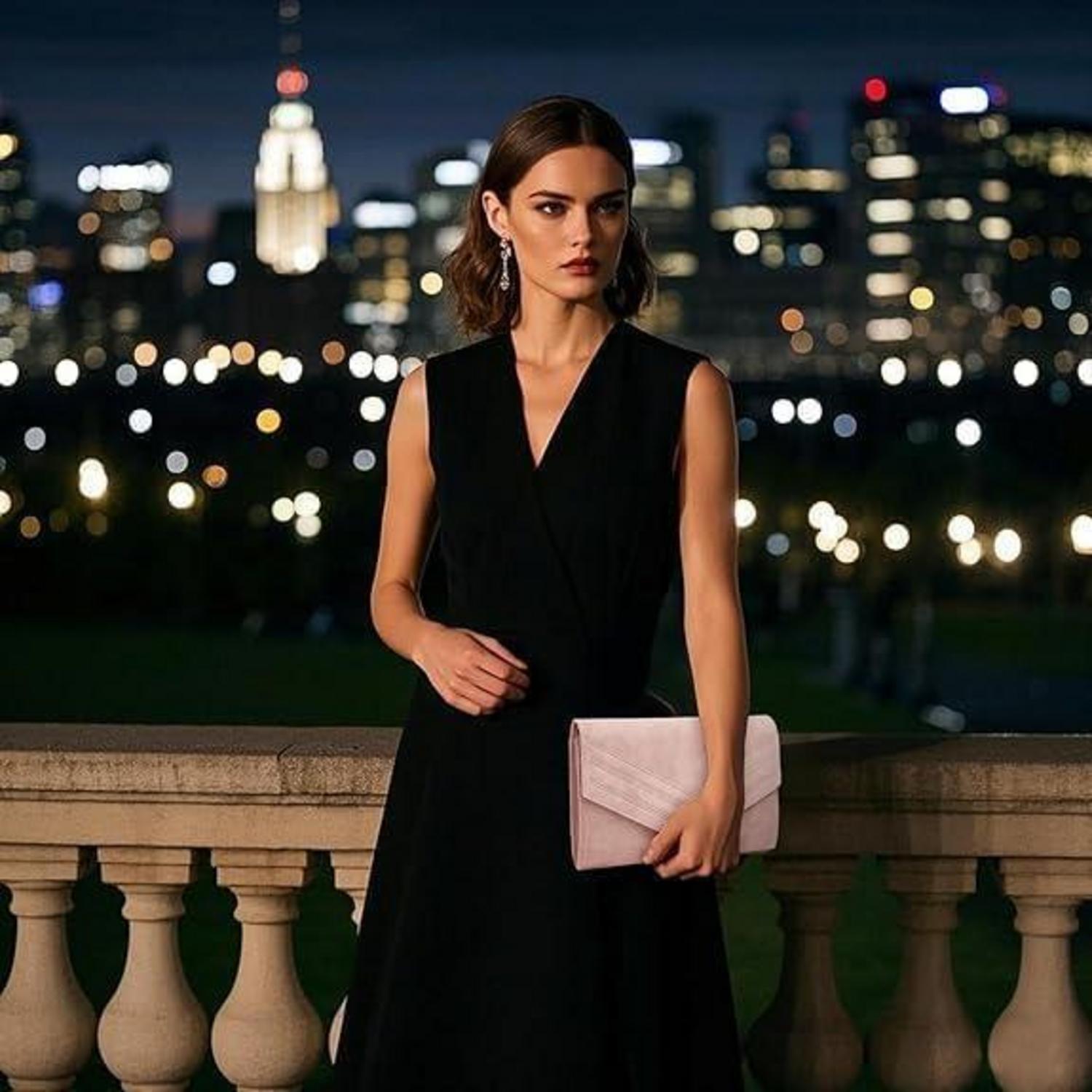 Damen Clutch Envelope Abendtasche Kettentasche Elegant Hochzeit Mode