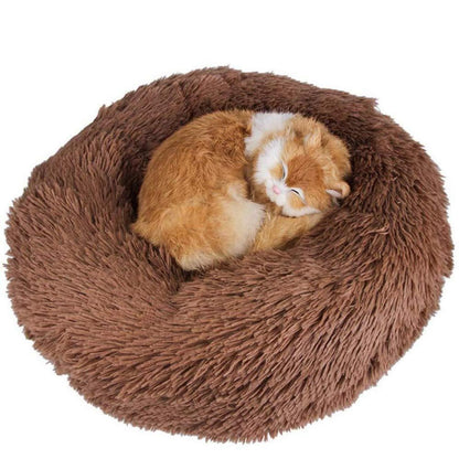 Deluxe Haustierbett Donut Cuddler – Braun, 120cm