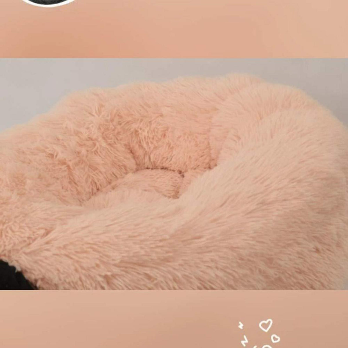 Deluxe Haustierbett Donut Cuddler – Braun, 120cm