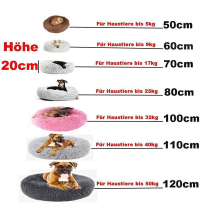 Deluxe Haustierbett Donut Cuddler für Hunde & Katzen, 120cm