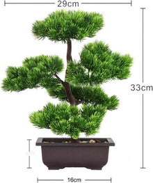 Künstlicher Bonsai-Baum 33 cm hoch in Töpfen - Dekorative