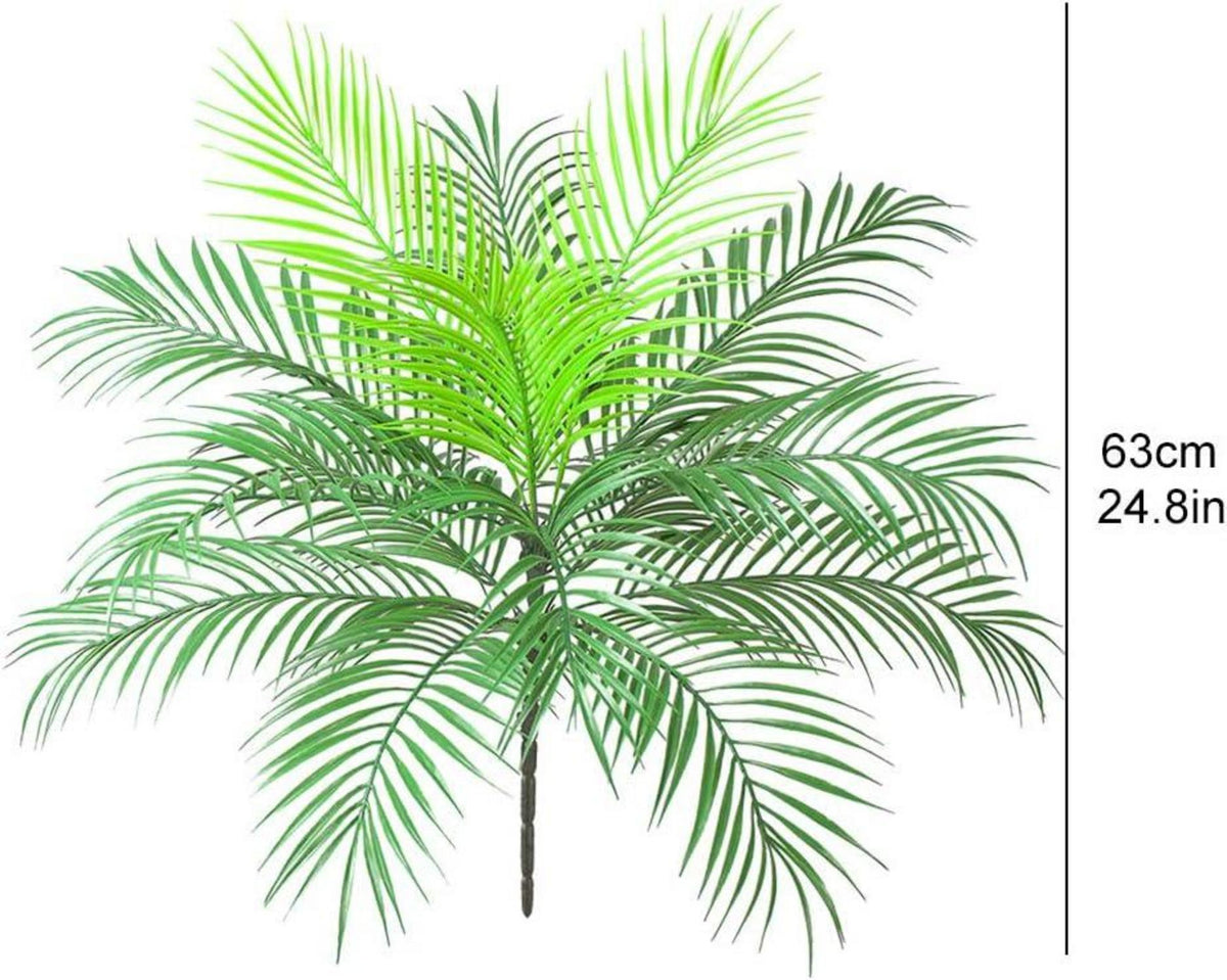 Künstlicher tropischer Palmblattbusch Areca Palm 63 cm Grün