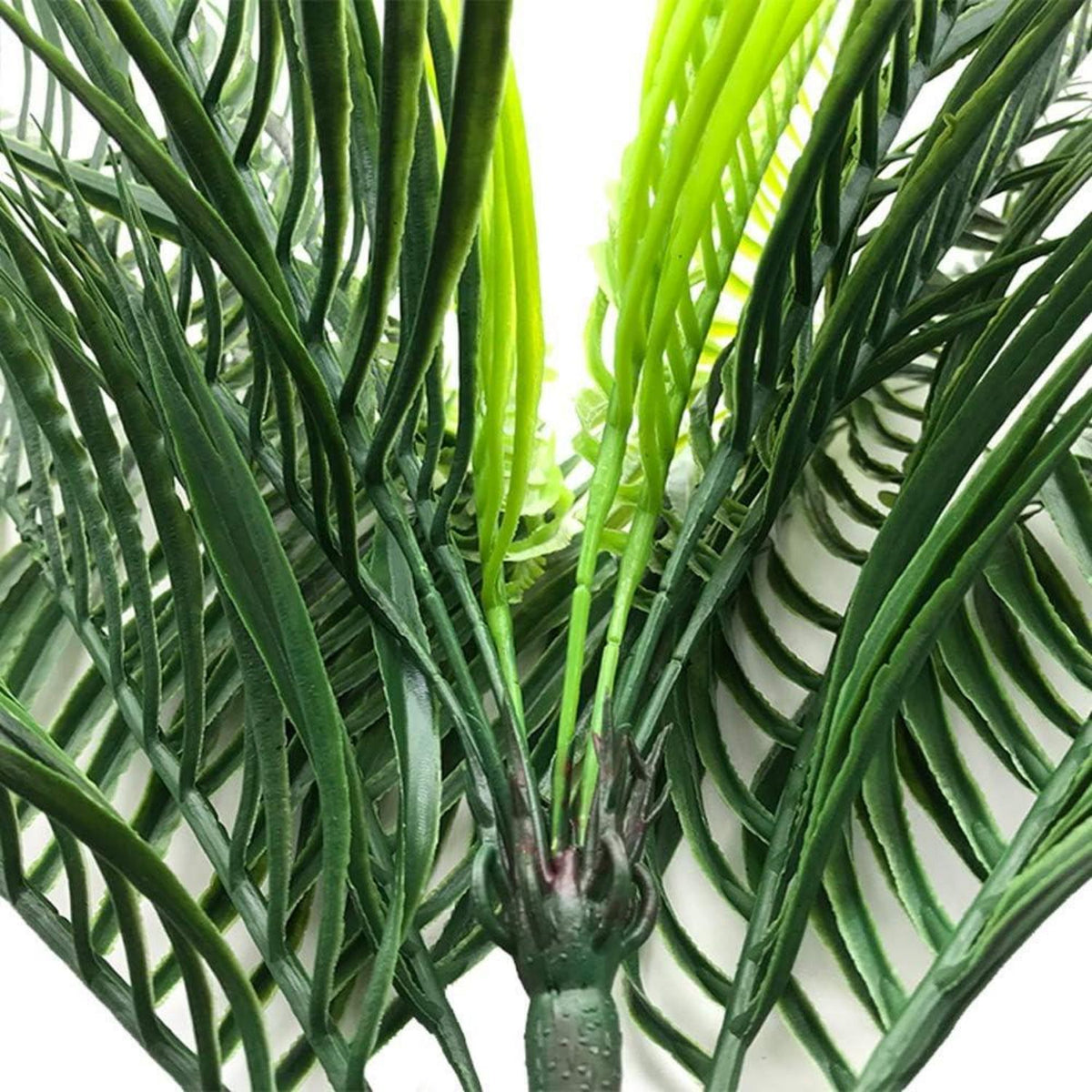 Künstlicher Tropischer Palmblattbusch Kunststoff 63 cm Grün Aisamco