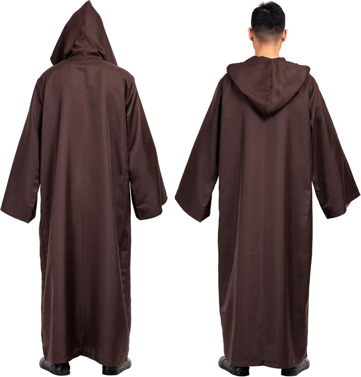 Umhang mit Kapuze Herren Robe Halloween Karneval Fasching Cosplay