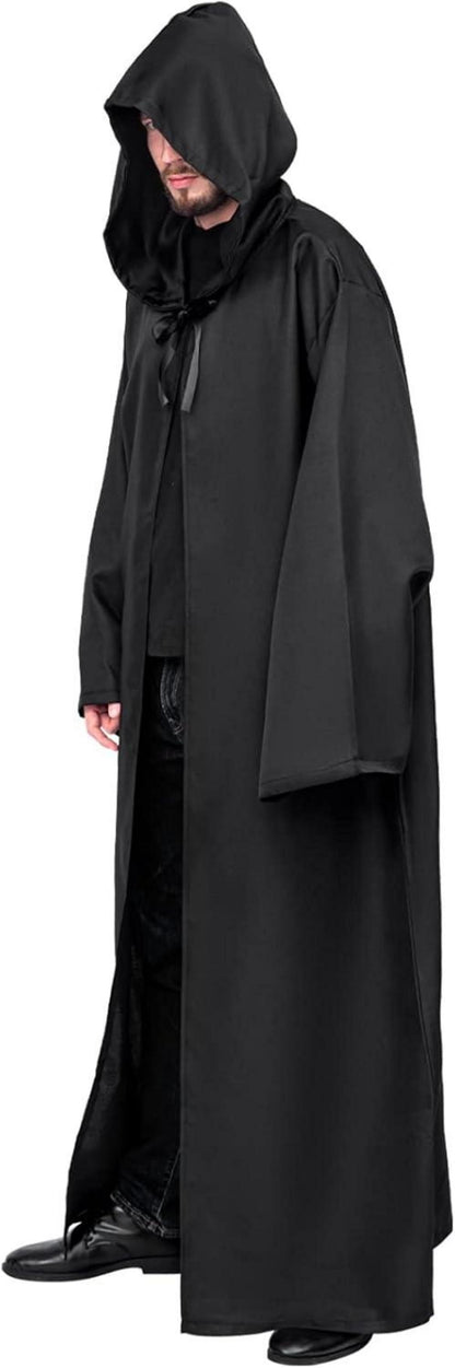 Umhang mit Kapuze Halloween Kostüm Robe Männer Erwachsene