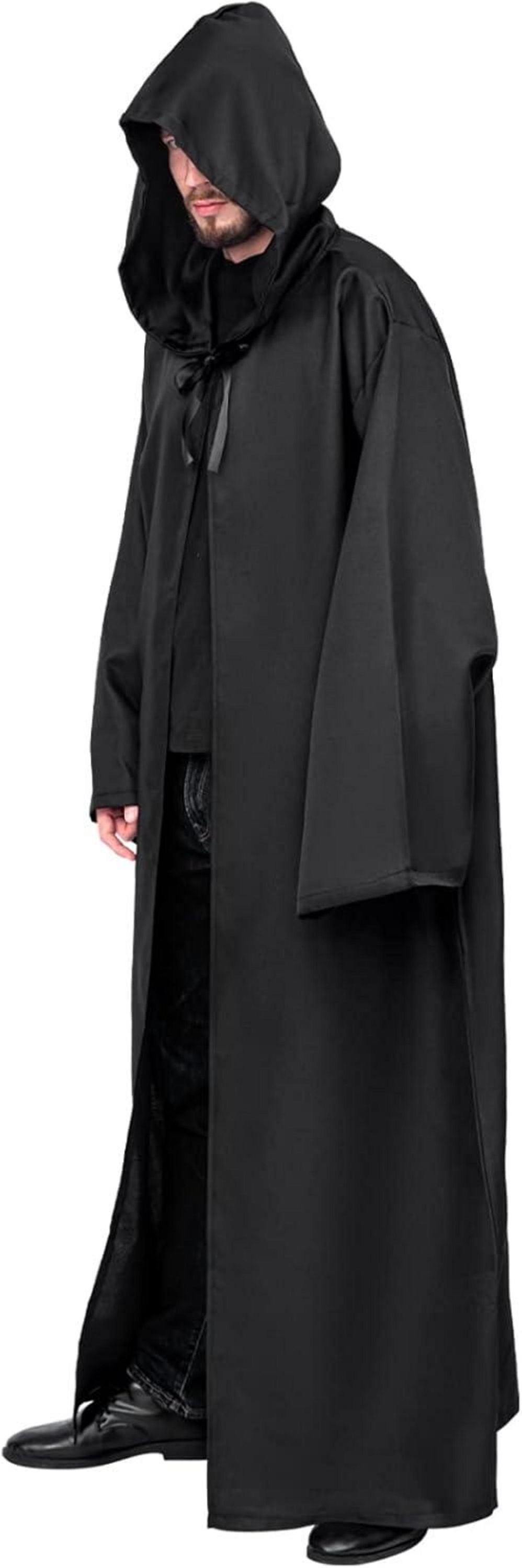 Herren Umhang mit Kapuze Halloween Karneval Fasching XXL