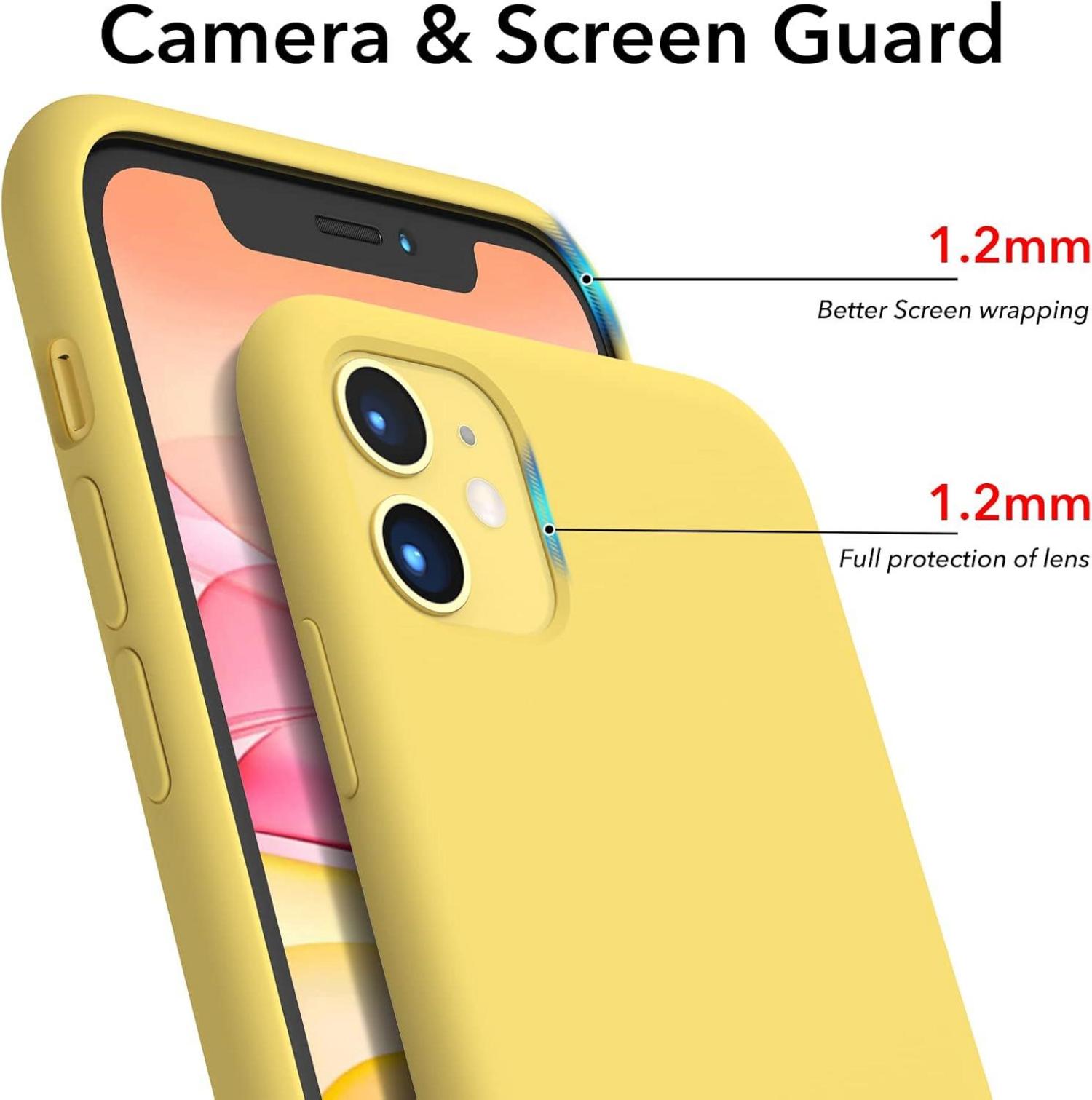 Schutz Silikon Hülle für iPhone 11 6,1 Zoll ultradünn Zitronengelb