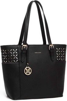 Elegante große Damenhandtasche mit Laser-Gravur & verstellbarem