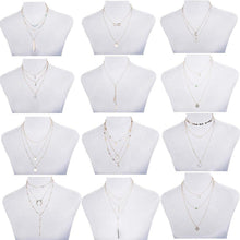 12-teiliges Damen Layered Kette Set Gold Silber Y Halskette