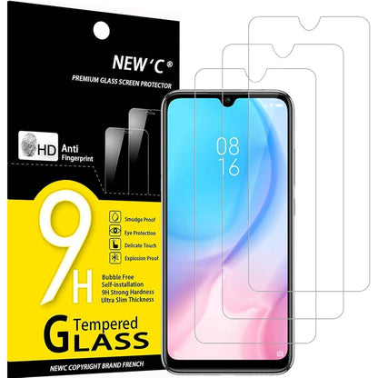 Panzer Schutz Glas Xiaomi Mi A3 3 Stk. 9H Härte Ultra-klar