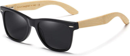Polarisierte Sonnenbrille UV-Schutz Walnuss Holzrahmen Designerbrille