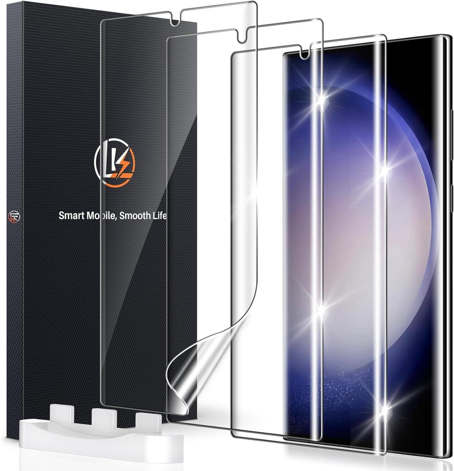 Schutzfolie für Samsung Galaxy S23 Ultra 3er Pack 4D HD Klar