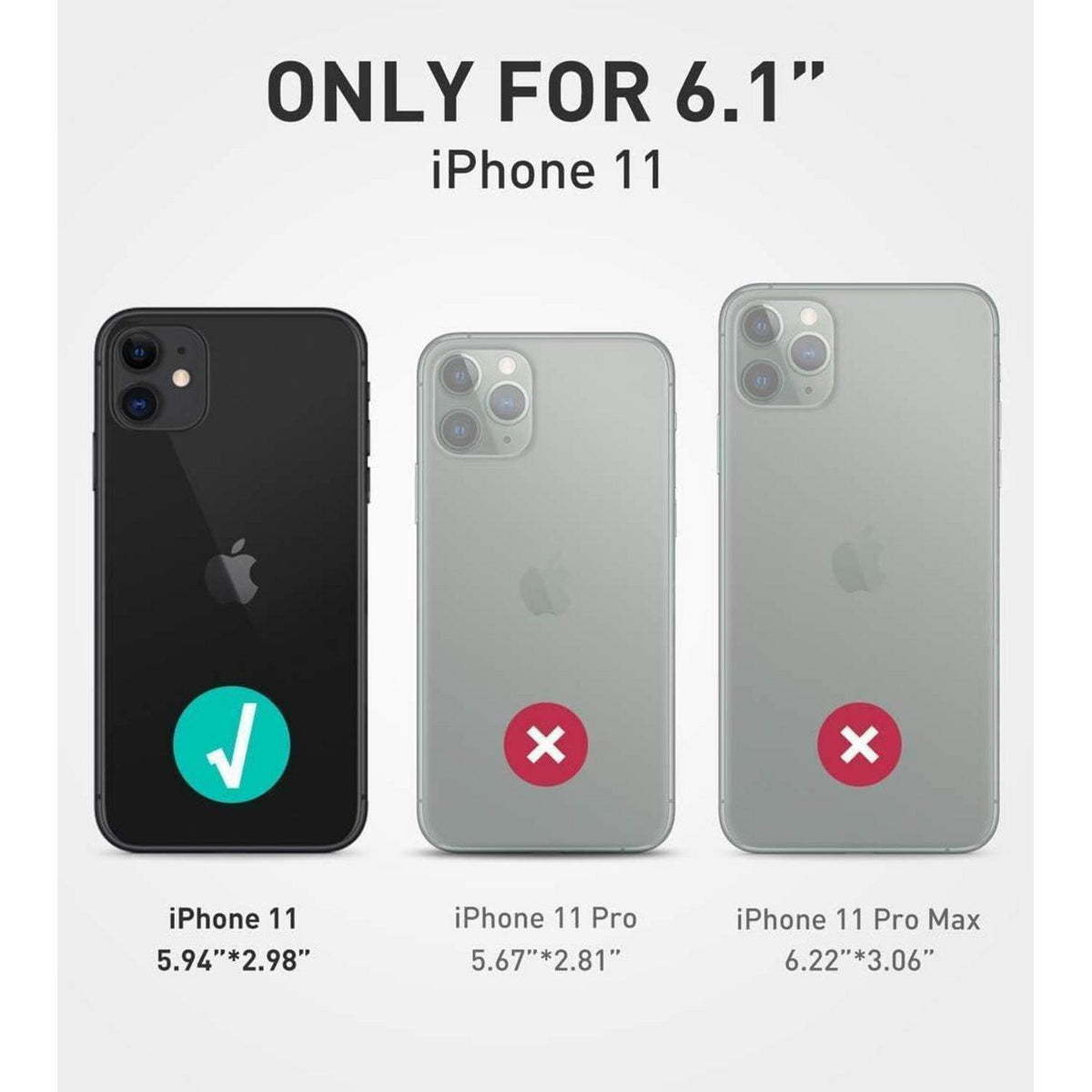 iPhone 11 Hülle Transparent Slim Case Blau 6.1 Zoll