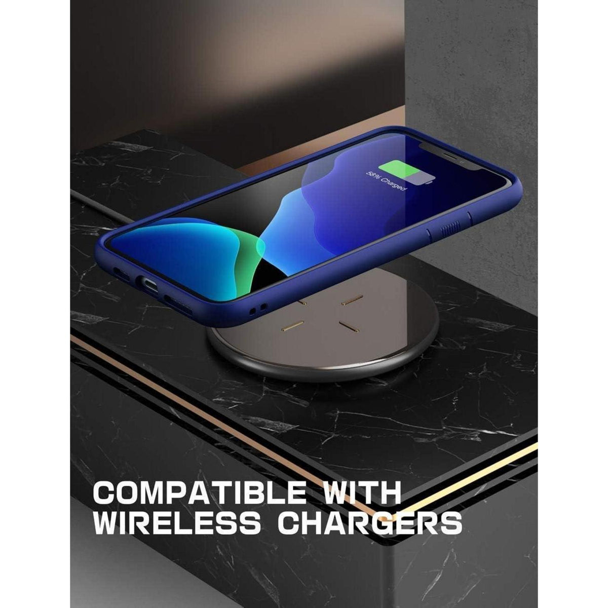 iPhone 11 Hülle Transparent Slim Case Blau 6.1 Zoll