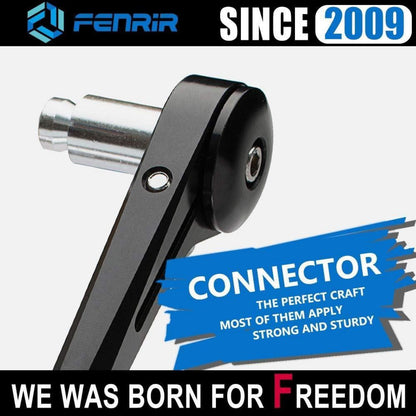 Motorrad Lenkerendenspiegel CNC Aluminium Blendschutz Blau