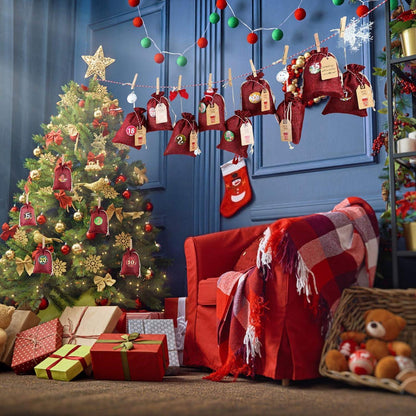 Adventskalender Kette zum Befüllen 2023 Weihnachten